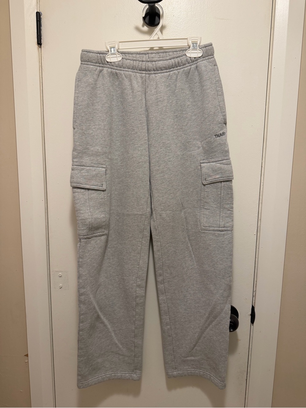 TNA Women’s Light Gray Cargo Sweatpants